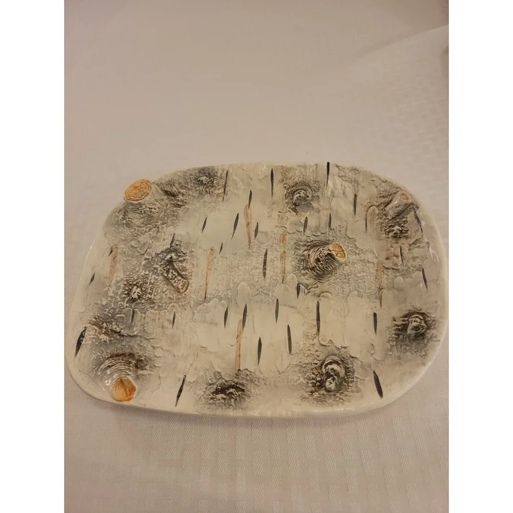 Department 56 Birch Bark Serving Platter 11